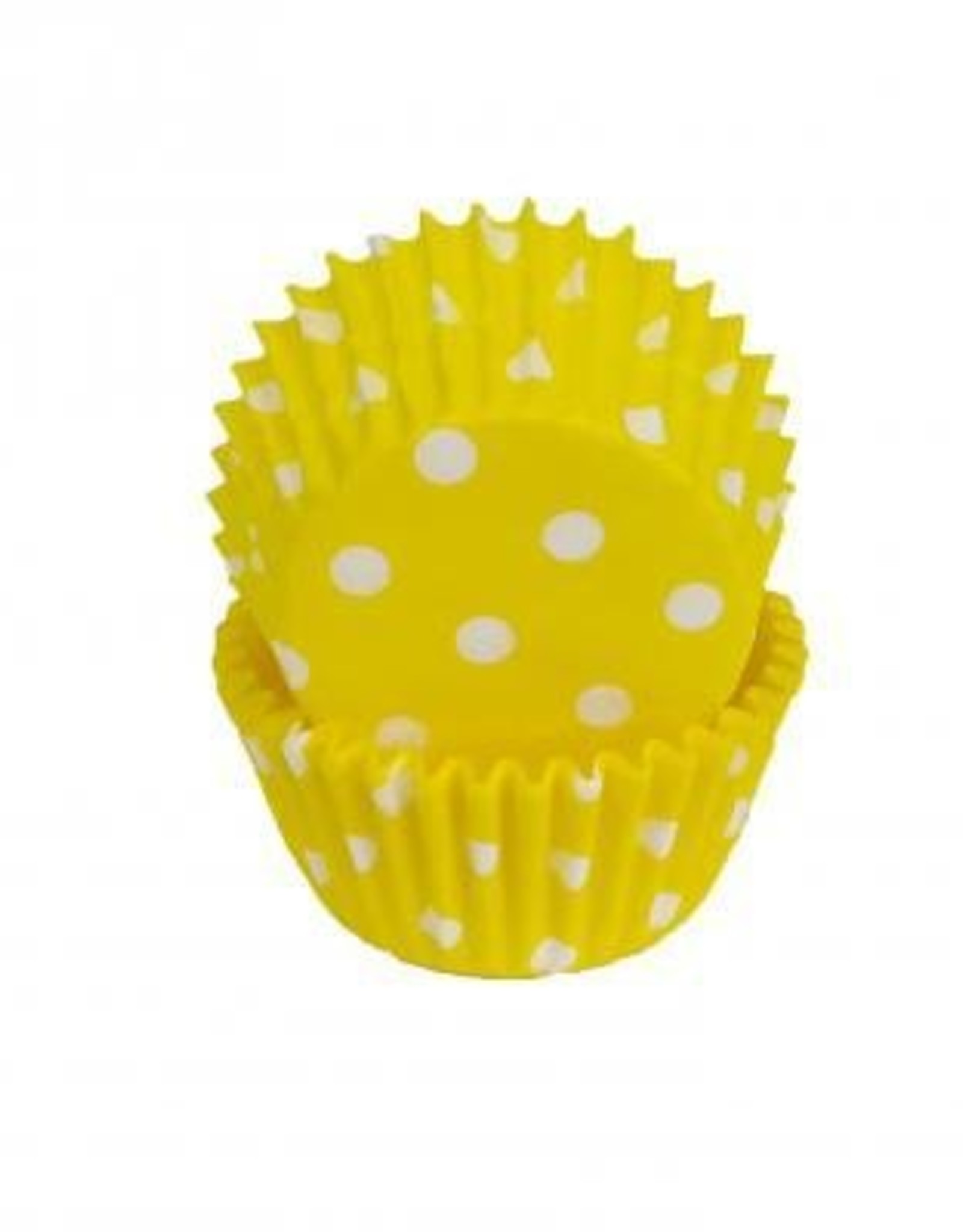 Yellow Polka Dot Baking Cups Mini (30-40 ct)