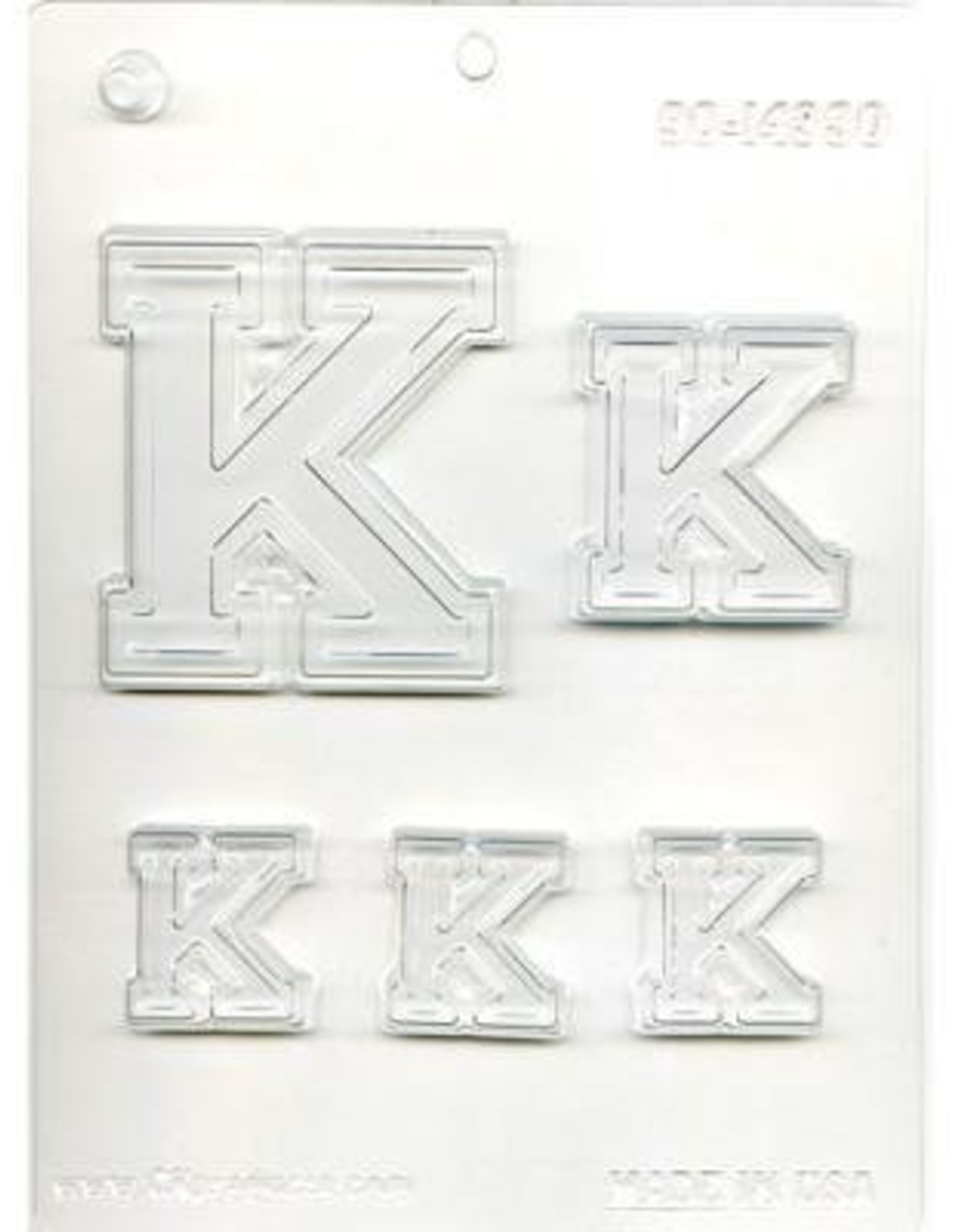 COLLEGIATE LETTER "K" CHOC MOLD