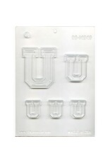 COLLEGIATE LETTER "U" CHOC MOLD