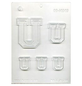 COLLEGIATE LETTER "U" CHOC MOLD