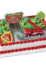 Fire Truck Decoset Cake Topper