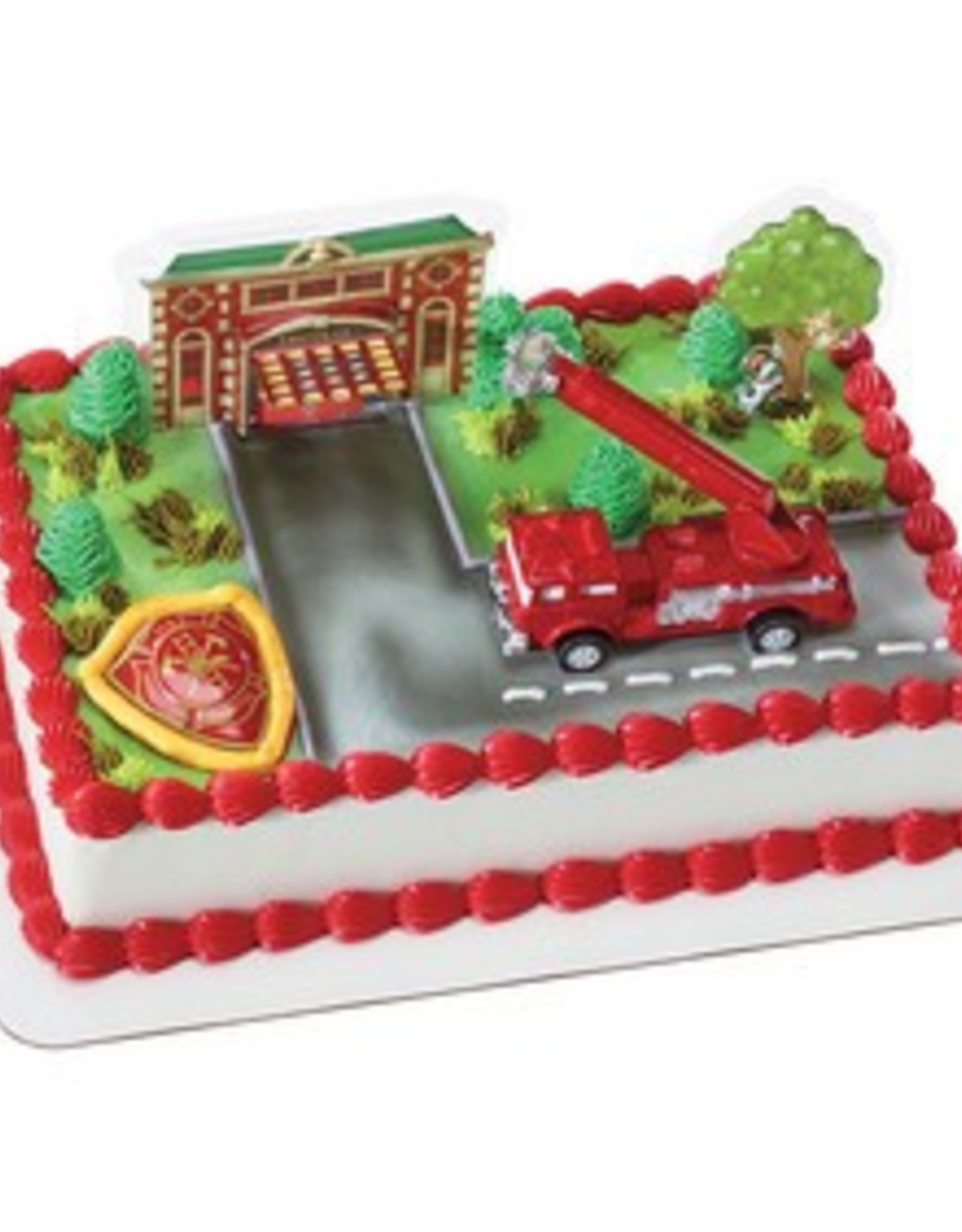 Fire Truck Decoset Cake Topper