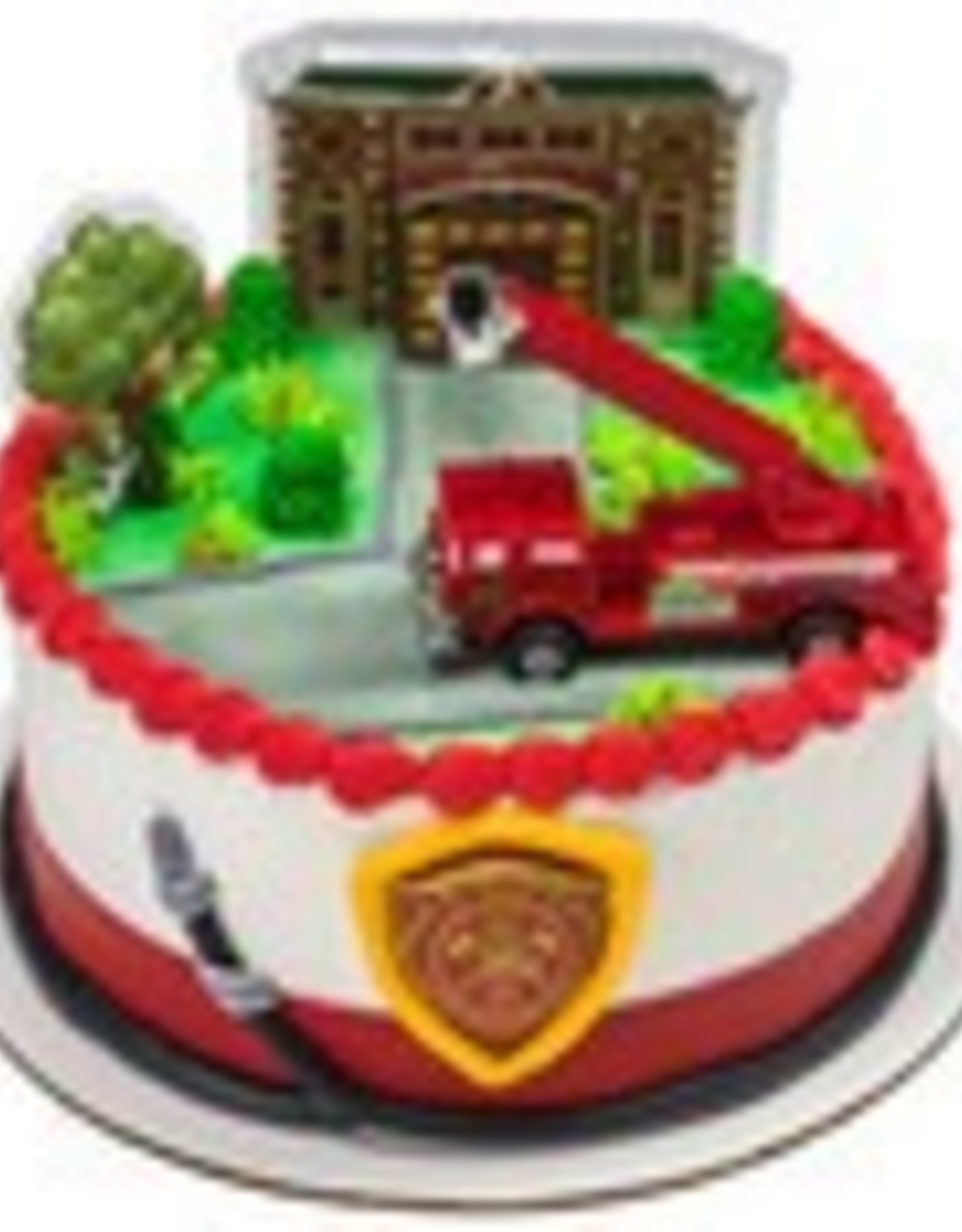 Fire Truck Decoset Cake Topper