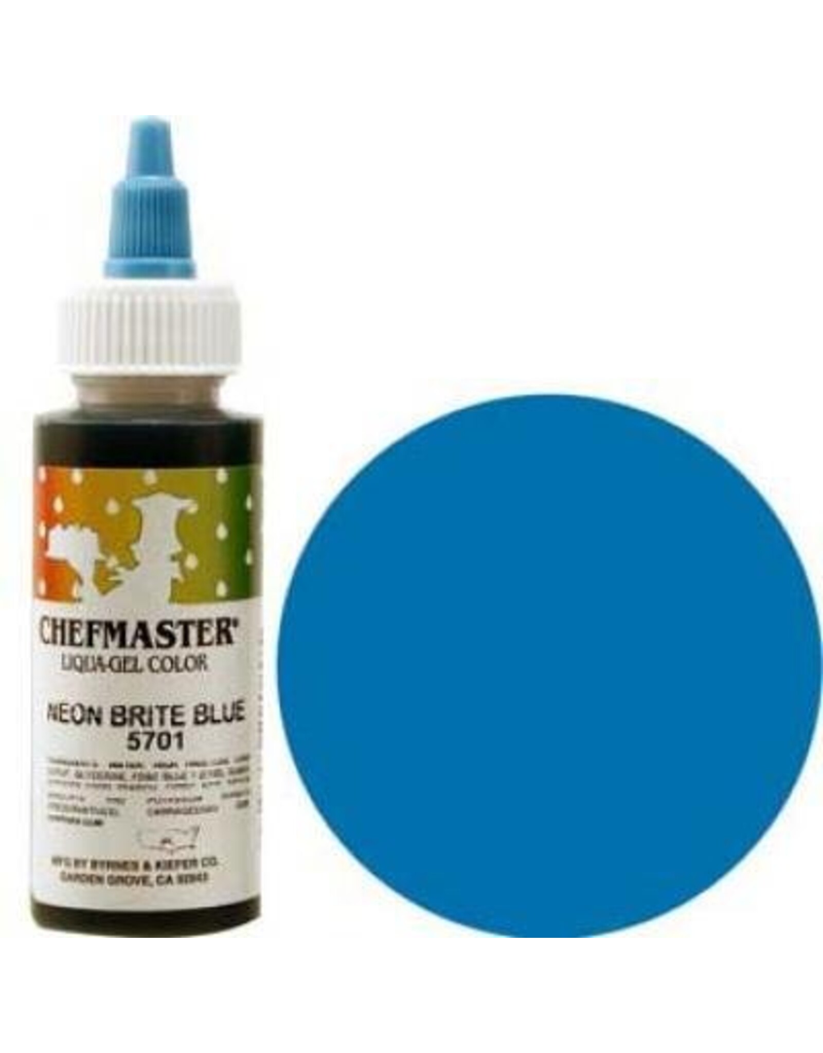 Neon Blue Chefmaster Liqua-gel 2.3 ounce