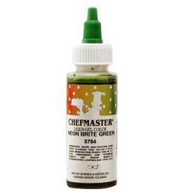 Neon Green Chefmaster Liqua-gel 2.3 ounce