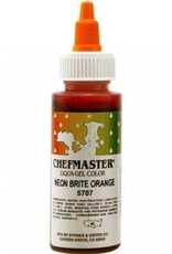 Neon Orange Chefmaster Liqua-gel 2.3 ounce