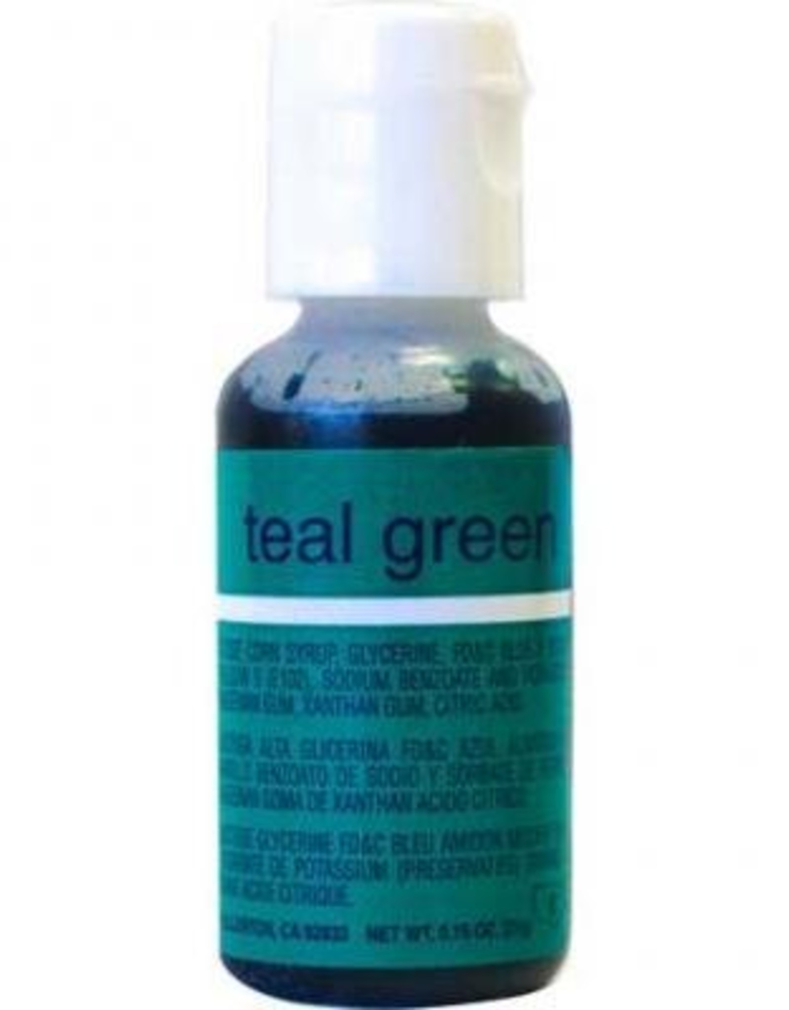 Teal Green Chefmaster Liqua-gel 3/4 ounce