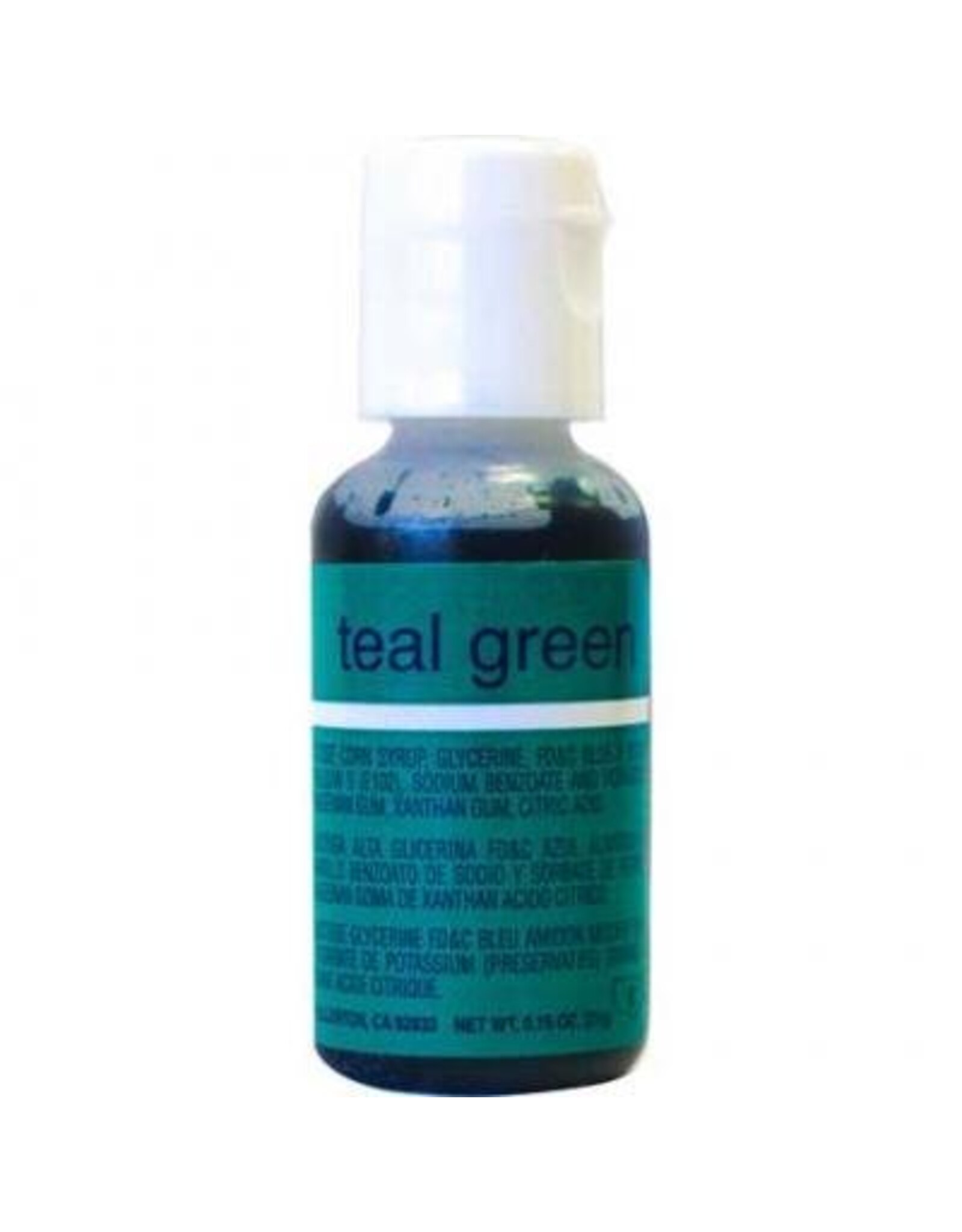 Teal Green Chefmaster Liqua-gel 3/4 ounce