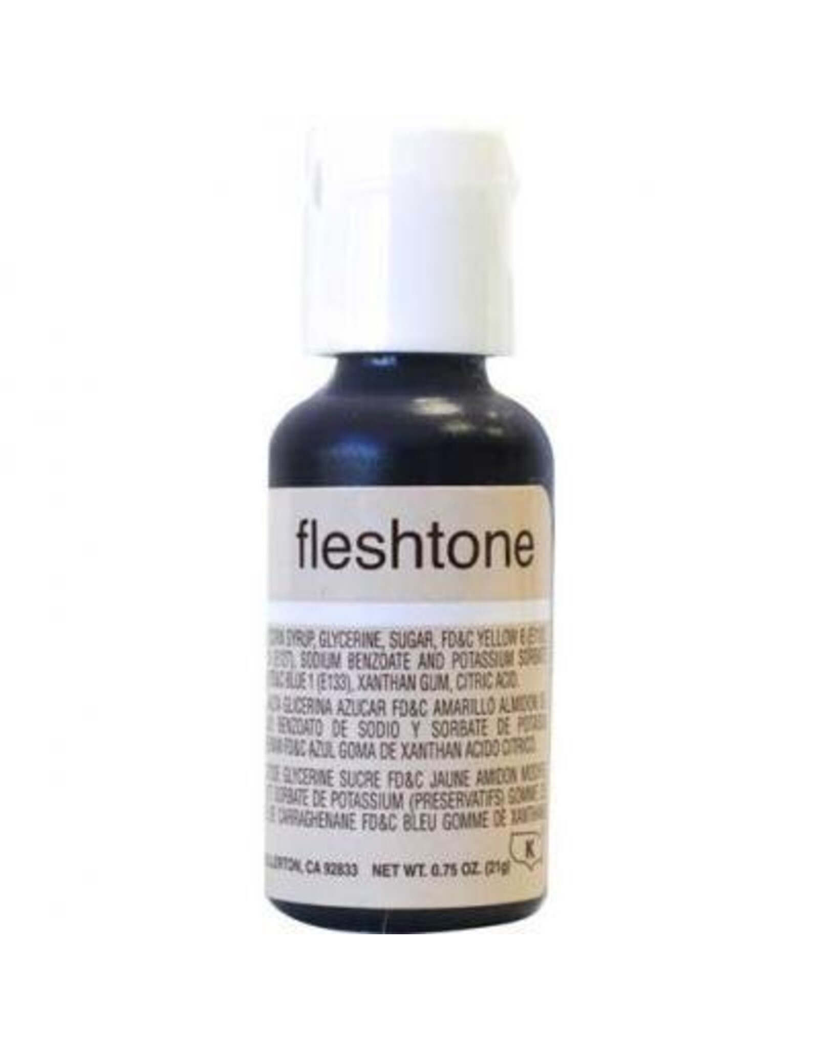 Fleshtone/Sienna Chefmaster Liqua-gel 3/4 ounce