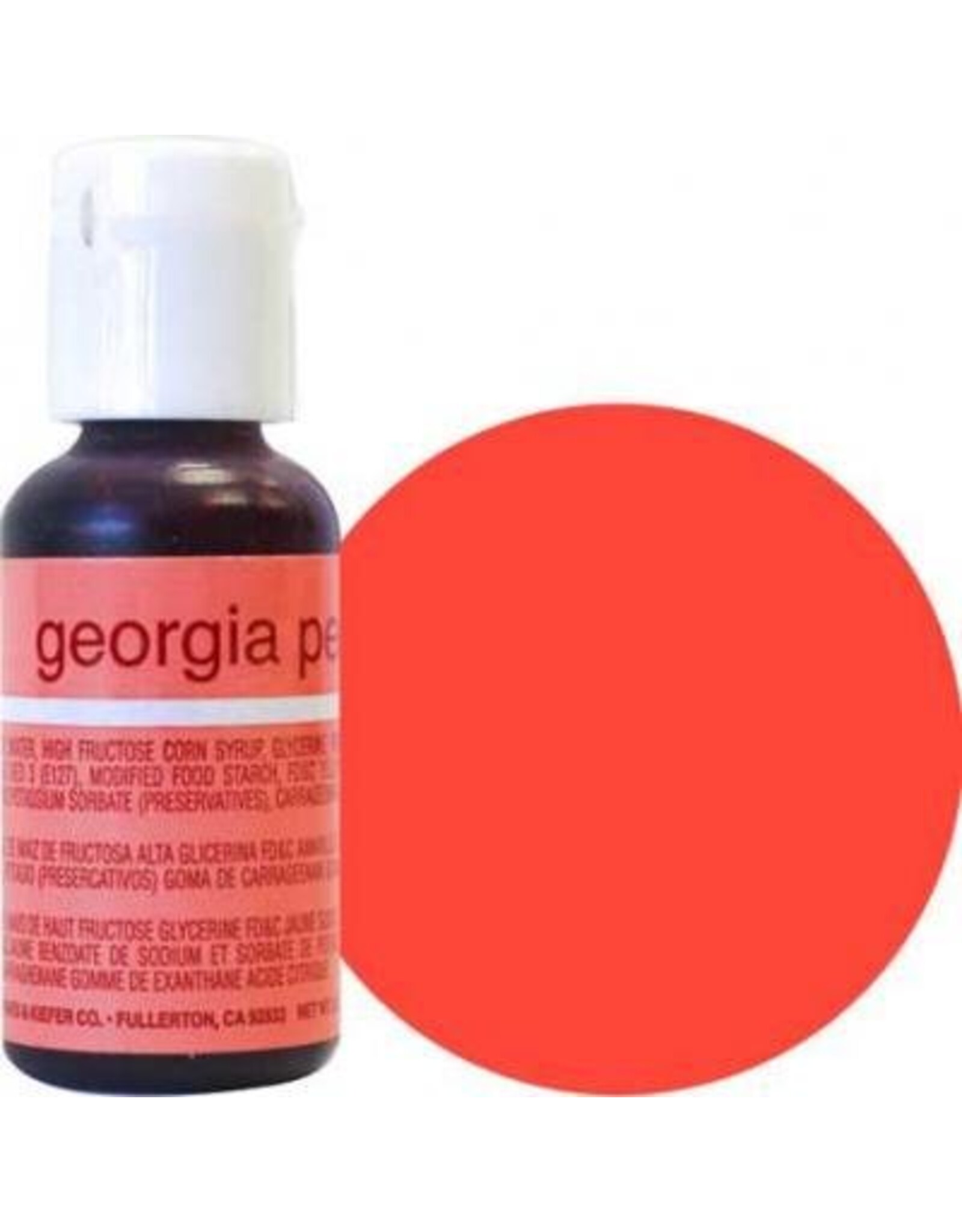 Georgia Peach Chefmaster Liqua-gel 3/4 ounce