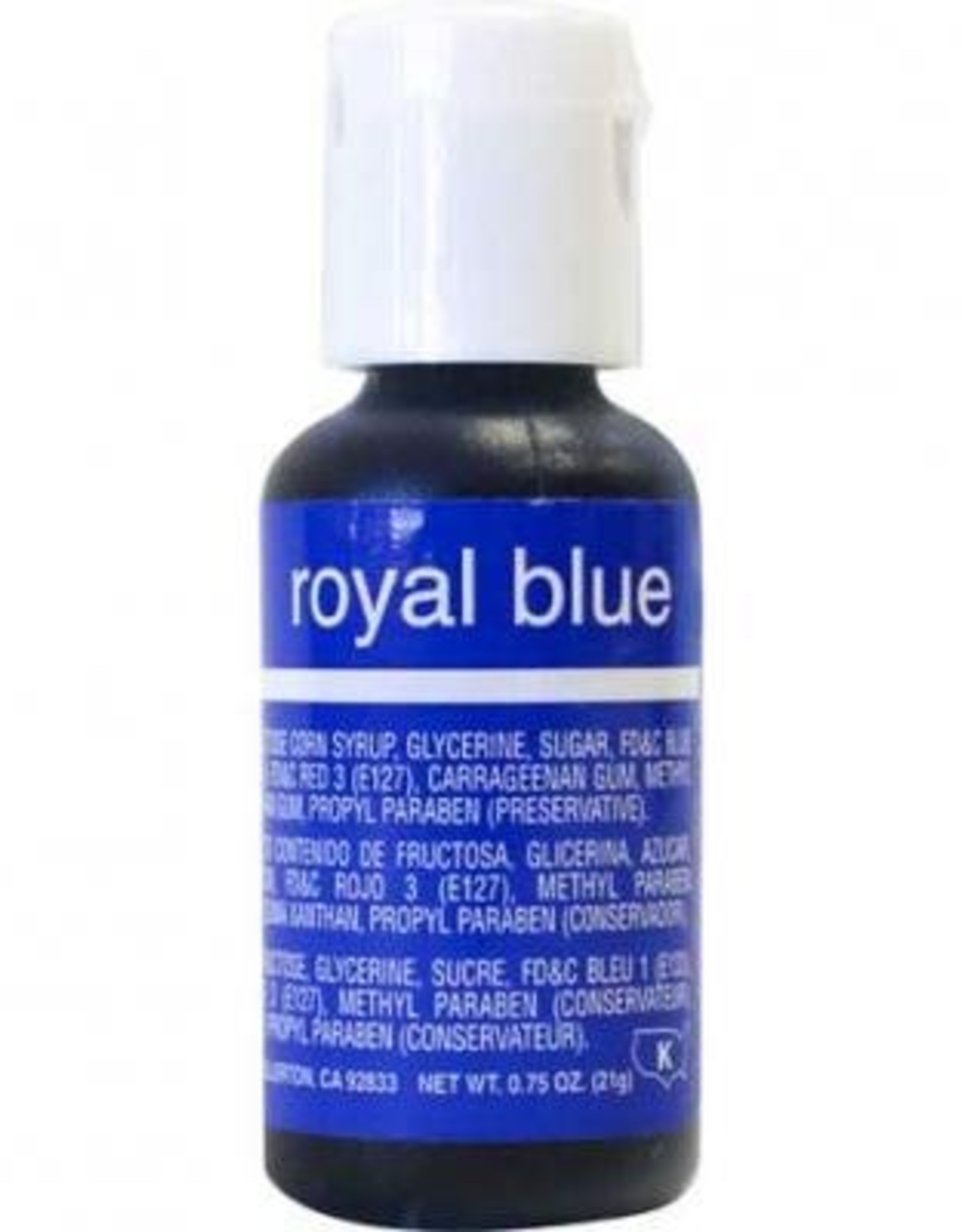 Royal Blue Chefmaster Liqua-gel 3/4 ounce