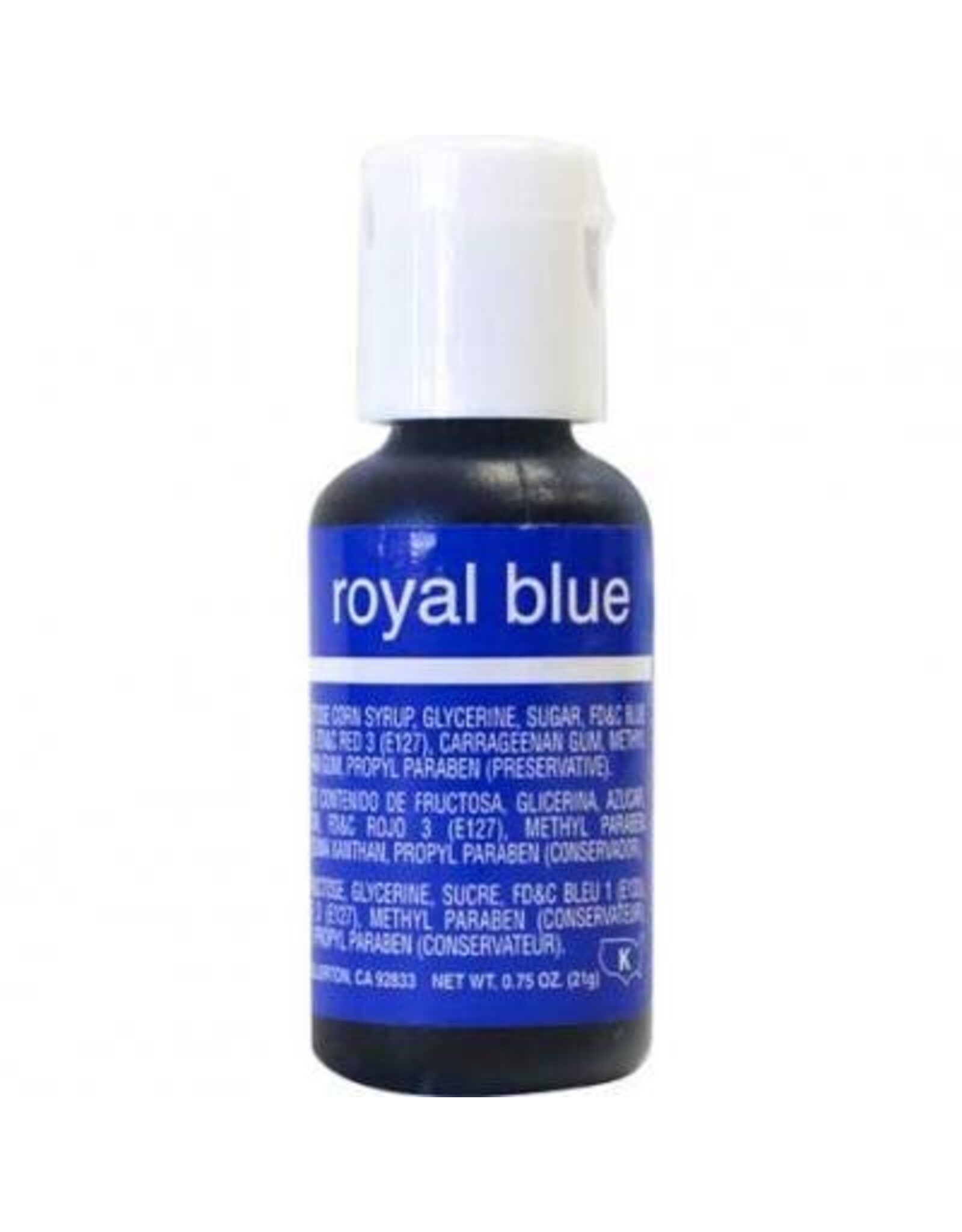 Royal Blue Chefmaster Liqua-gel 3/4 ounce