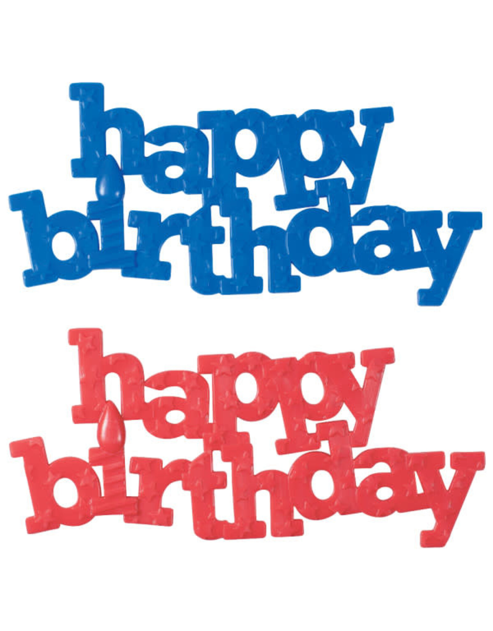 Happy Birthday Lay on (Block) Red or Blue