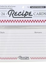 Recipe Cards 3 X 5, set of 24