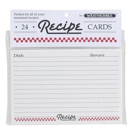 Recipe Cards 4 X 6, set of 24