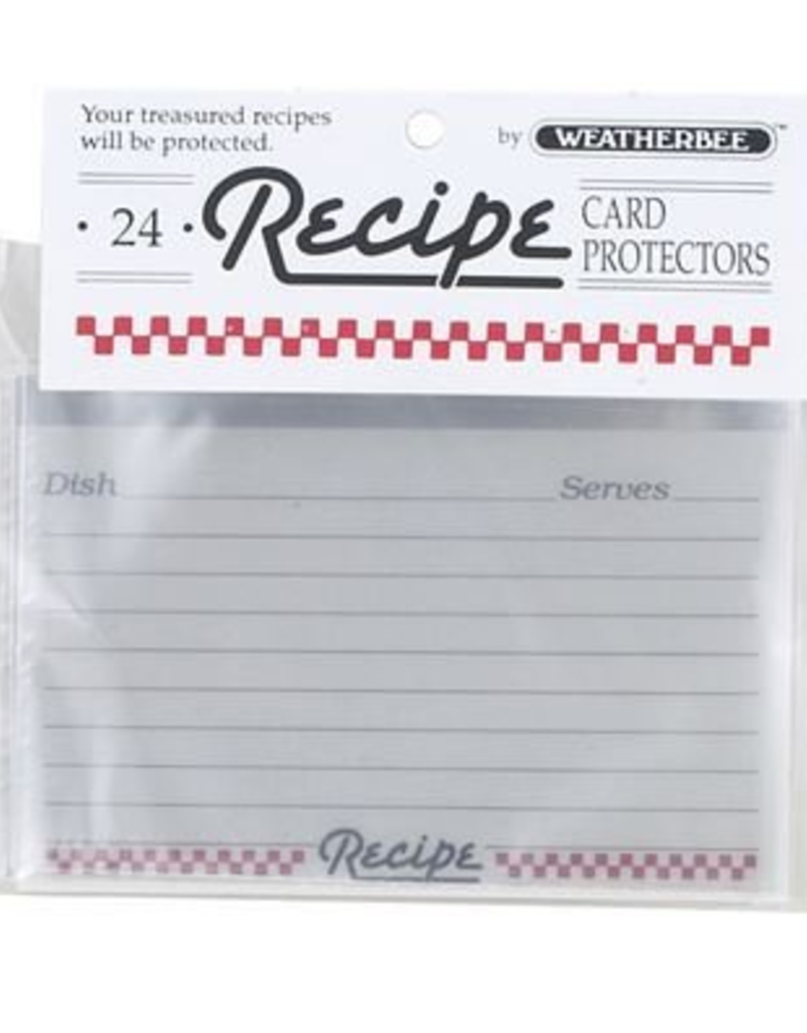Recipe Card Protectors 3 X 5, set of 24