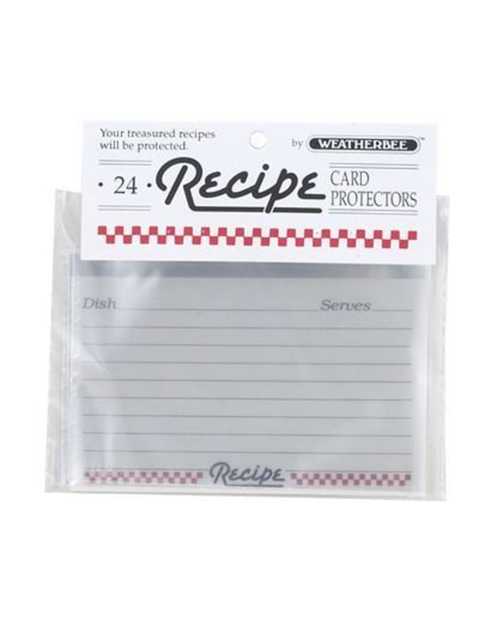 Recipe Card Protectors 3 X 5, set of 24
