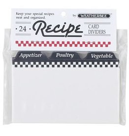 Recipe Dividers (24) 3 X 5