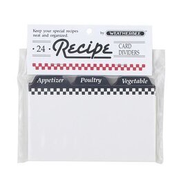 Recipe Dividers (24) 3 X 5