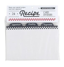 Recipe Dividers (24) 4 X 6