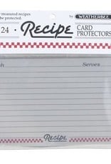 Recipe Card Protectors 4 X 6, set of 24