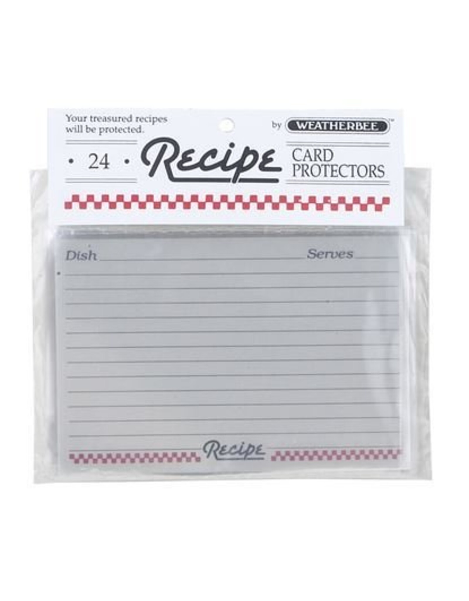 Recipe Card Protectors 4 X 6, set of 24