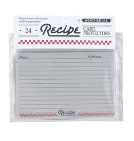 Recipe Card Protectors 4 X 6, set of 24