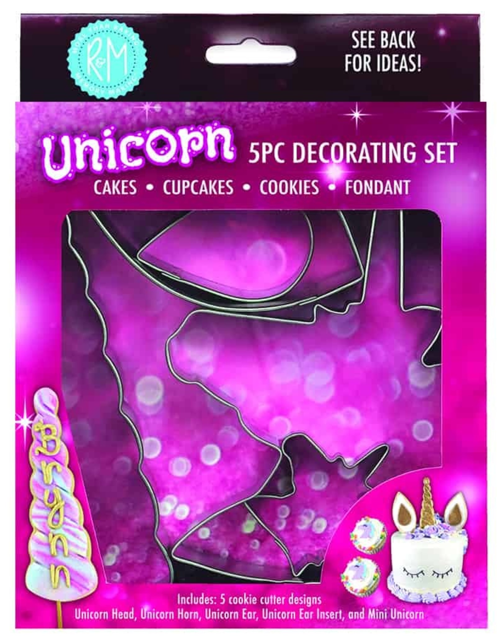 Unicorn Decorating Set 5 pc