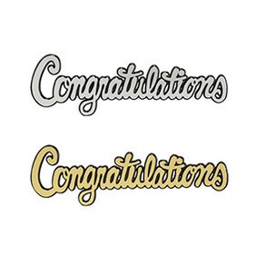 Congratulations Script Layon - Sweet Baking Supply