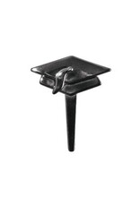 Metallic Black Grad Hat Cupcake Pick (12 ct)
