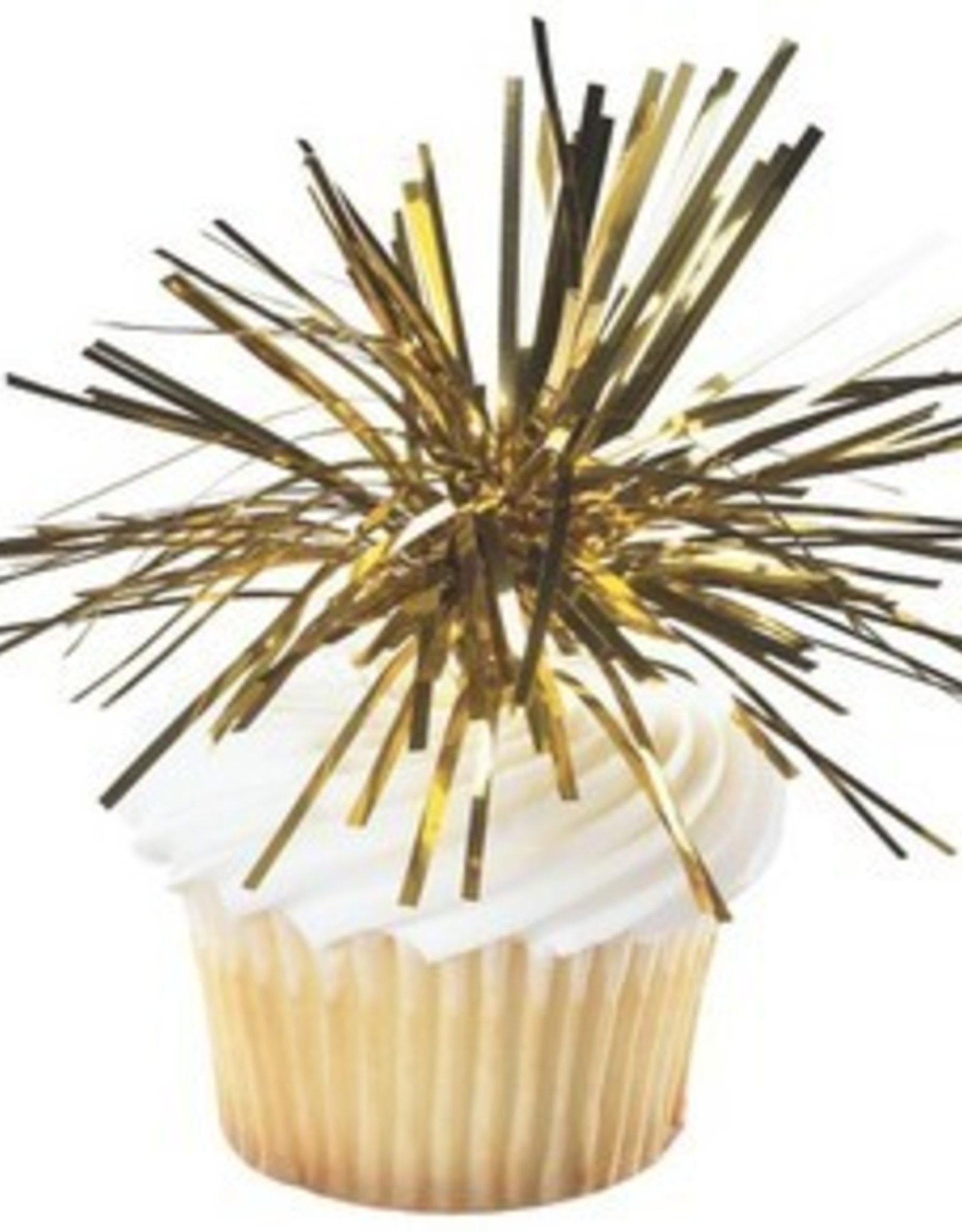 Gold Tinsel Mylar Spray Picks (6 count)