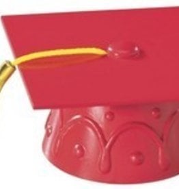 Graduation Cap with Tassel - Red