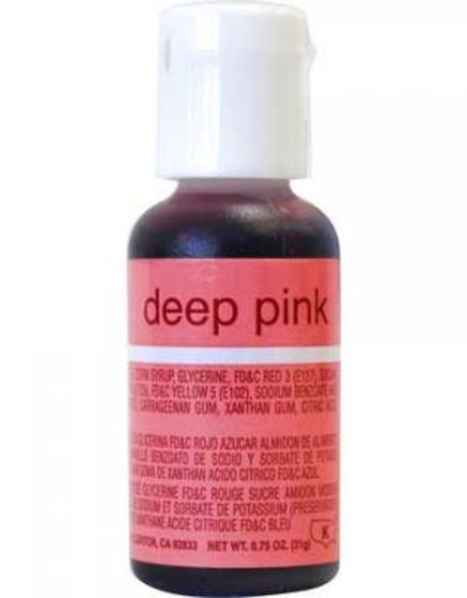 Deep Pink Chefmaster Liqua-gel 3/4 ounce