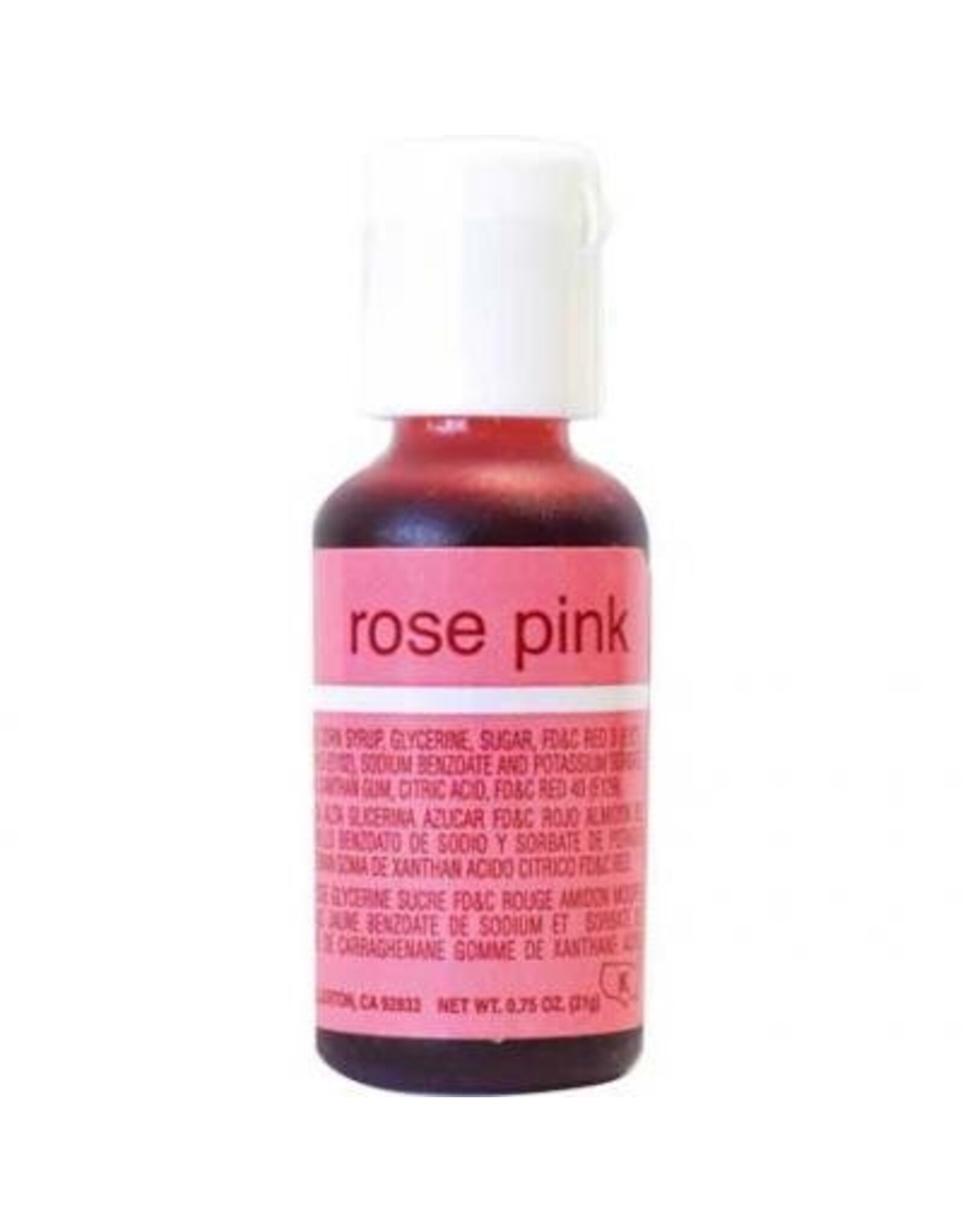 Rose Pink Chefmaster Liqua-gel 3/4 ounce