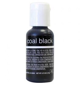 Coal Black Chefmaster Liqua-gel 3/4 ounce