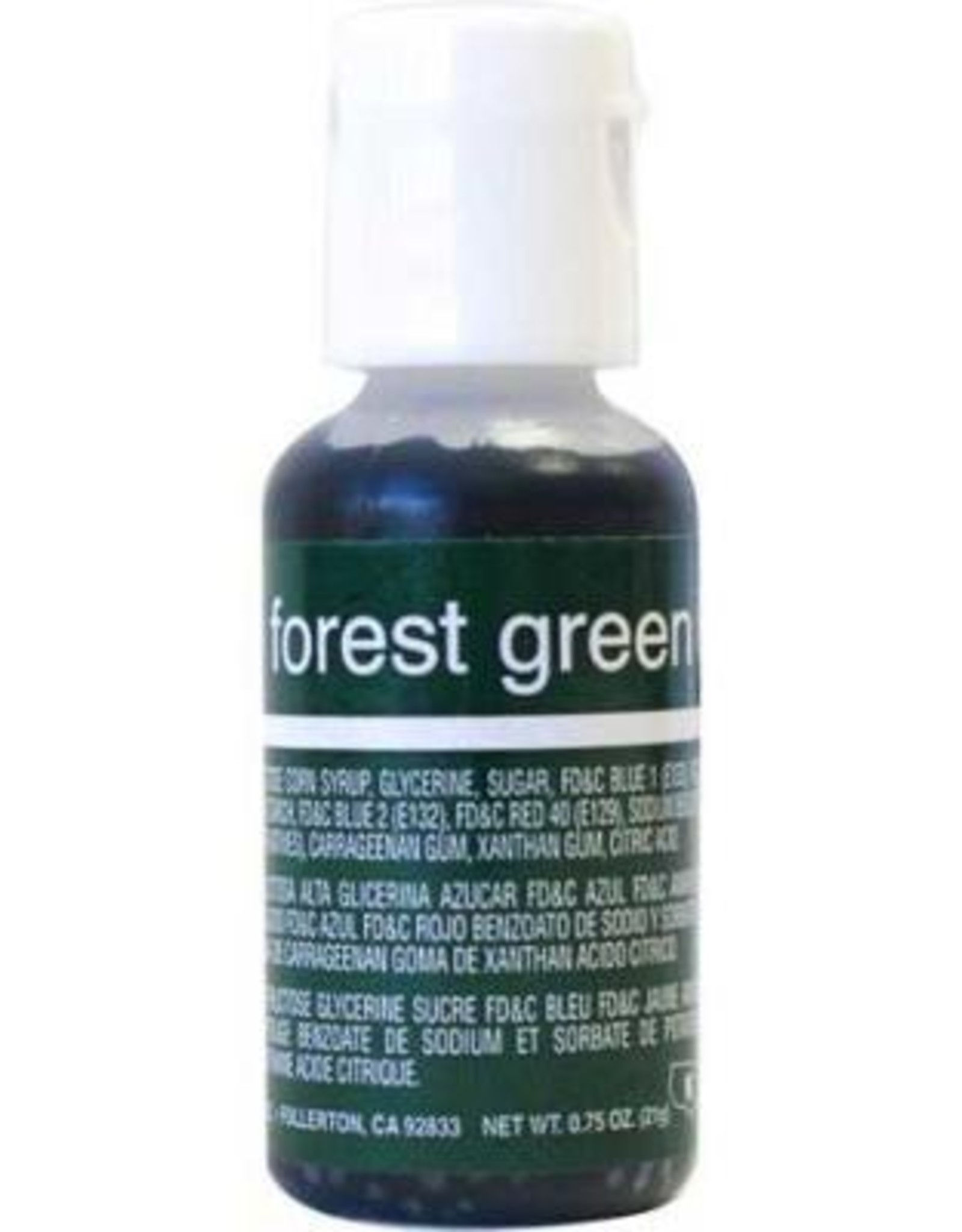 Forest Green Chefmaster Liqua-gel 3/4 ounce