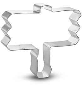 Wooden Sign Cookie Cutter (4.25")