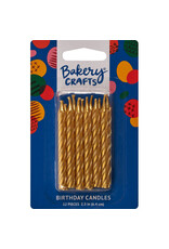 Gold Spiral Candles (12ct)