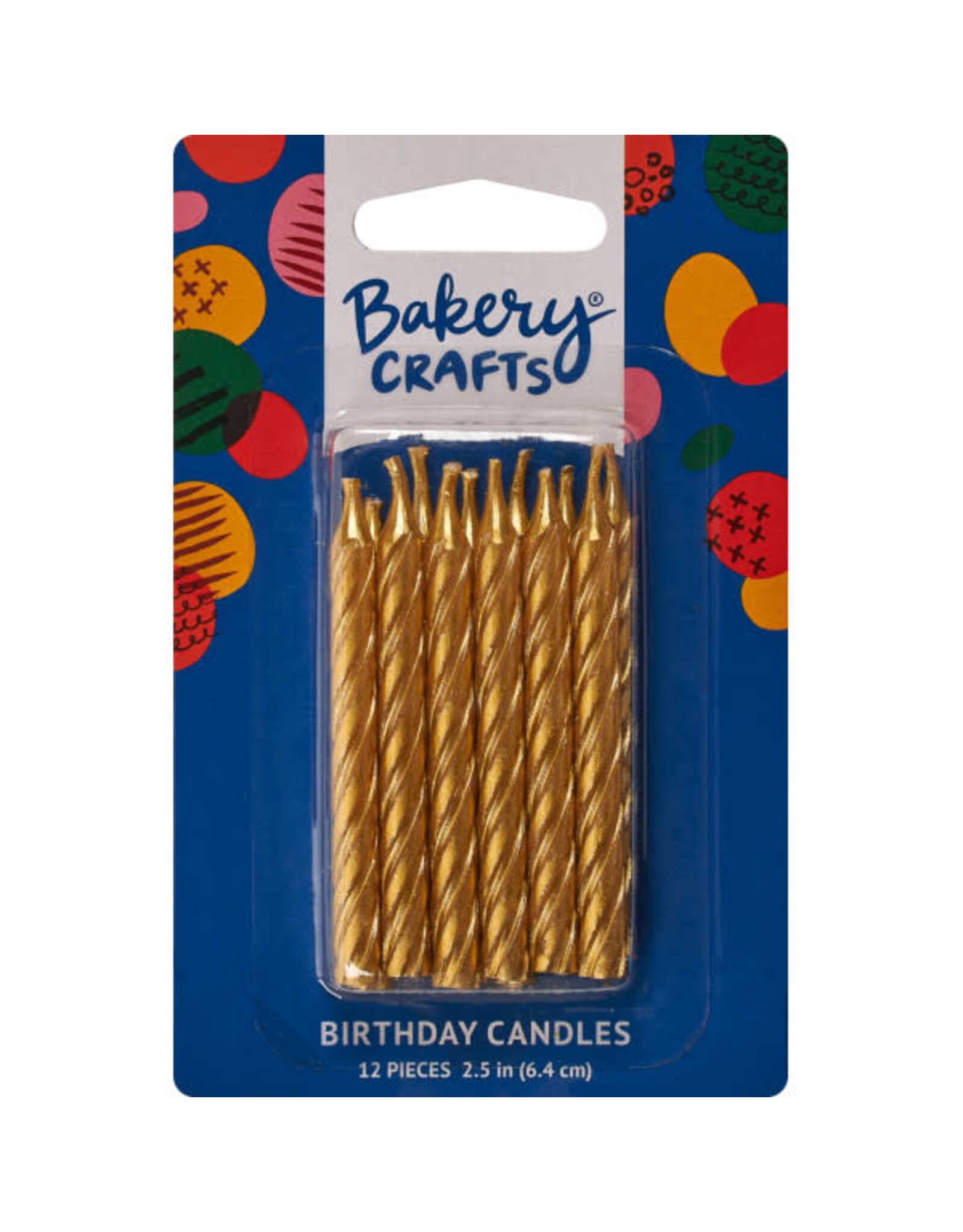 Gold Spiral Candles (12ct)