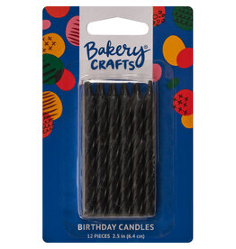 Black Spiral Candles