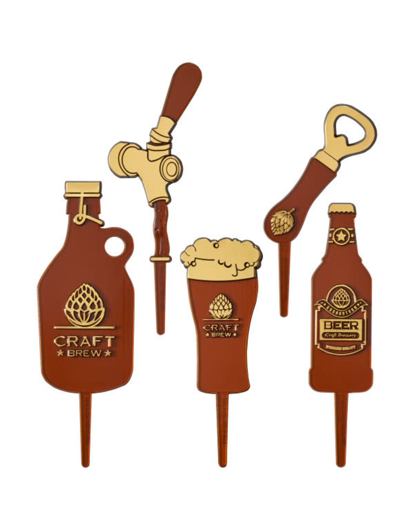Craft Brew Cake Topper Set
