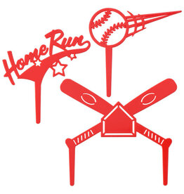 Baseball Cake Topper Set