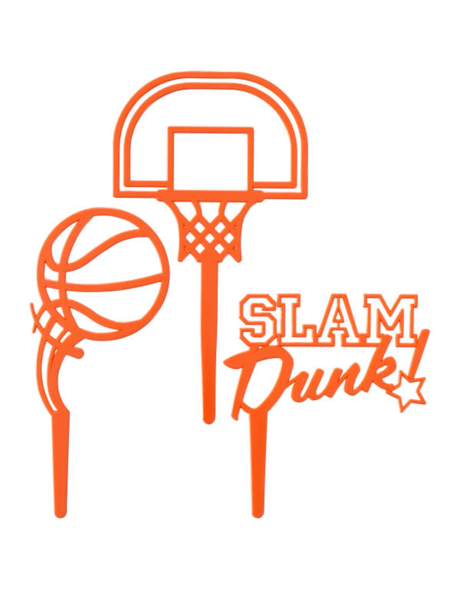 Basketball Cake Topper Set