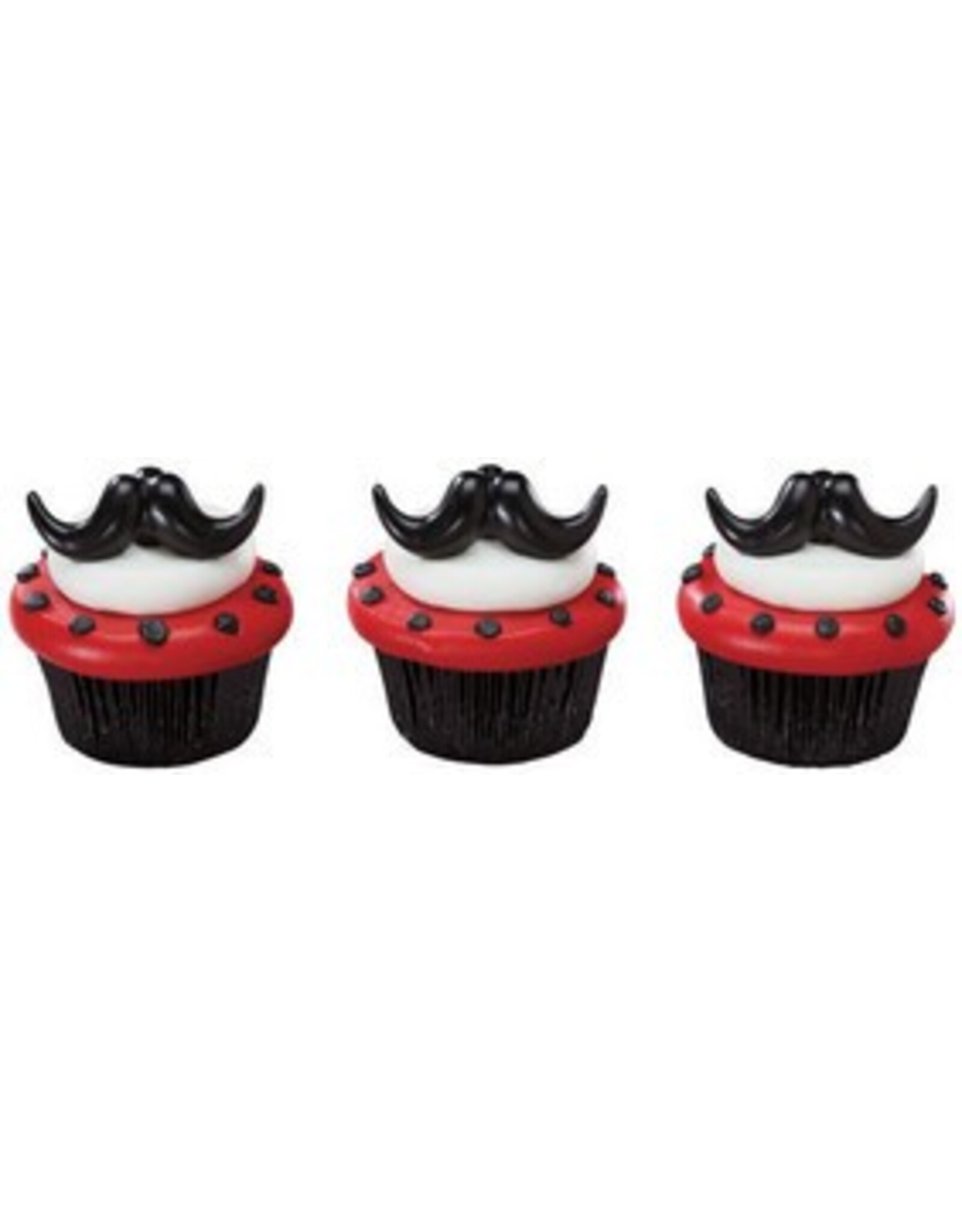 Moustache Cupcake Ring