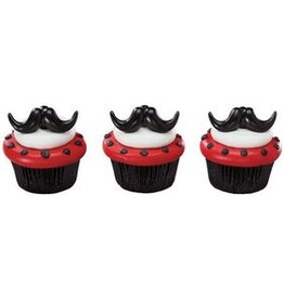Moustache Cupcake Ring