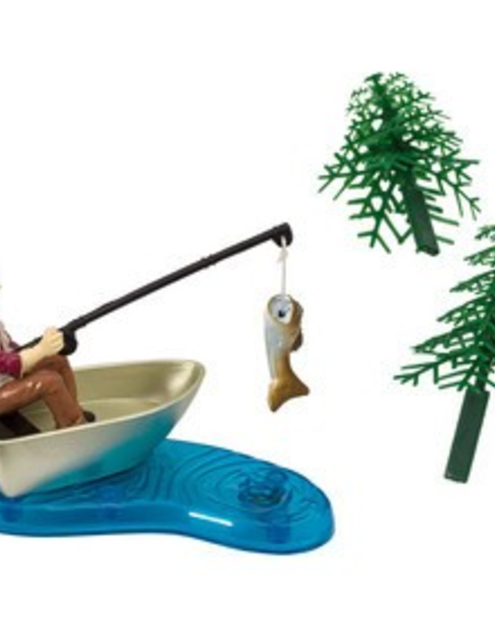 Fisherman With Action Fish Cake Topper