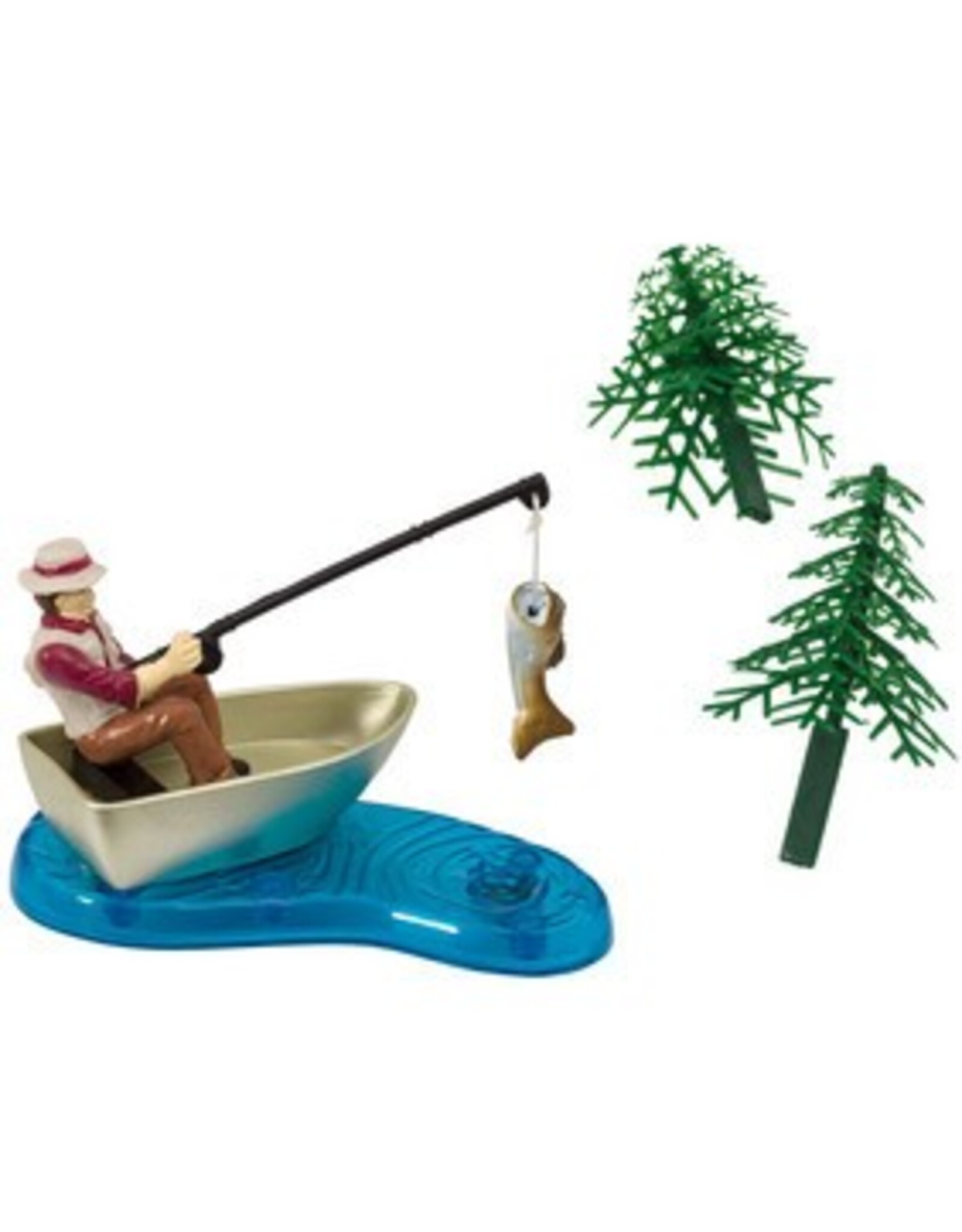 Fisherman With Action Fish Cake Topper
