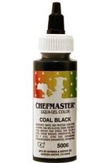 Coal Black Chefmaster Liqua-gel 2.3 ounce