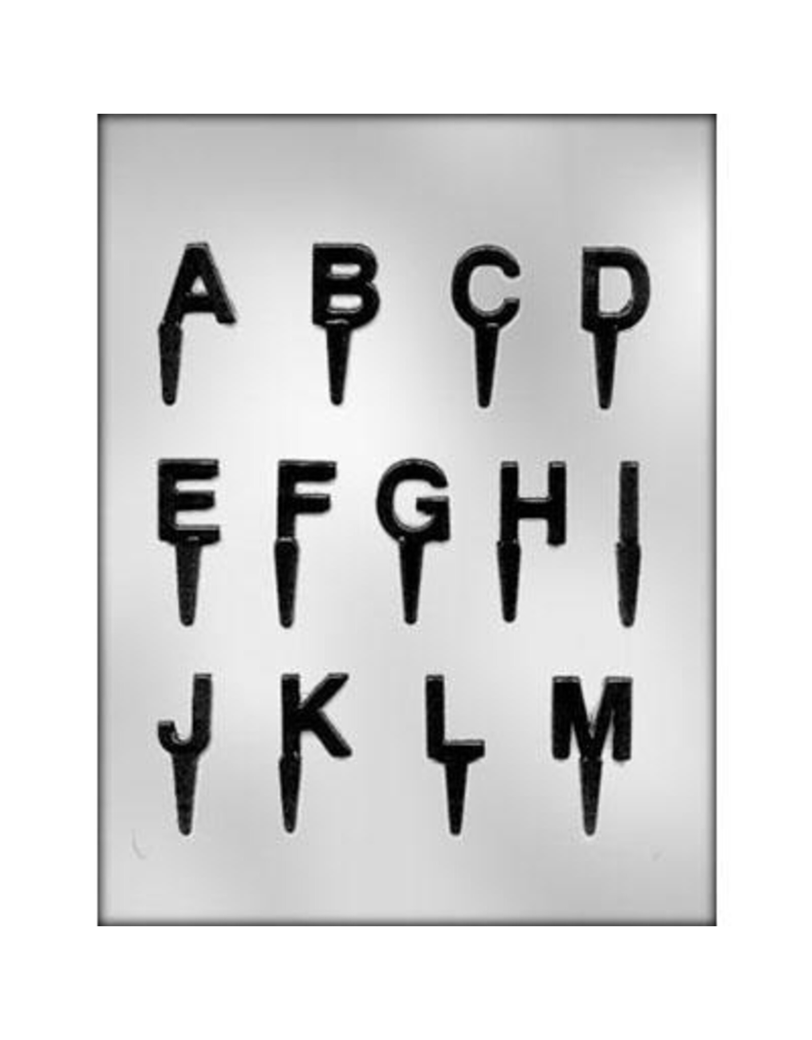 Letter A-M Chocopick Mold