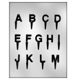 Letter A-M Chocopick Mold